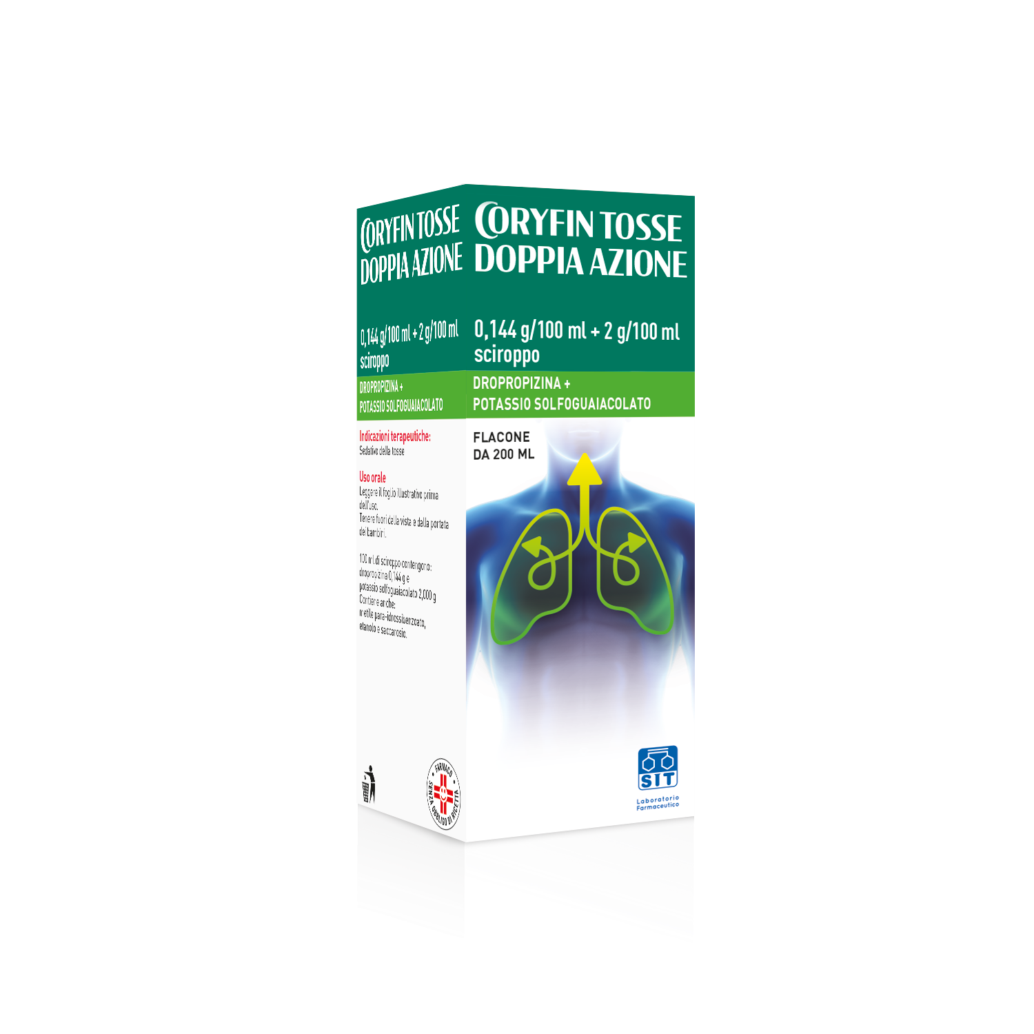 CORYFIN TOSSE DOPPIA AZ*200ML - Farmacia De Pasquale