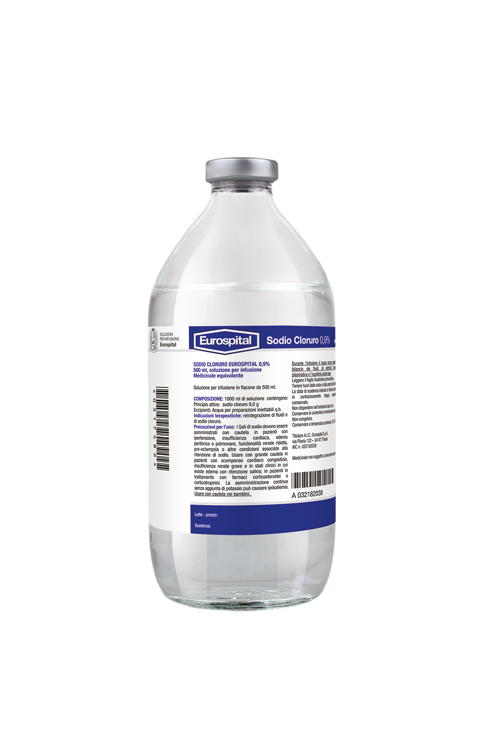 SODIO CLORURO EUROS*0,9% 250ML - Farmacia De Pasquale