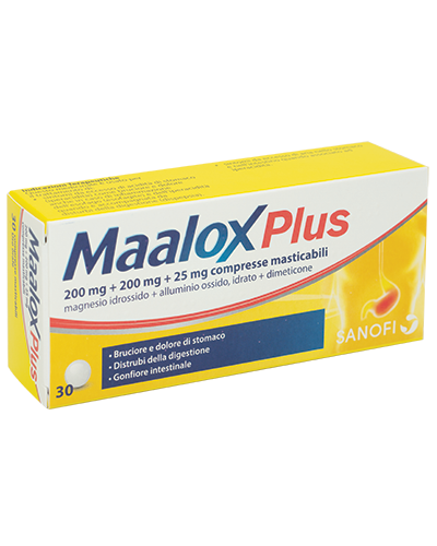 MAALOX PLUS*30CPR MAST - Farmacia De Pasquale