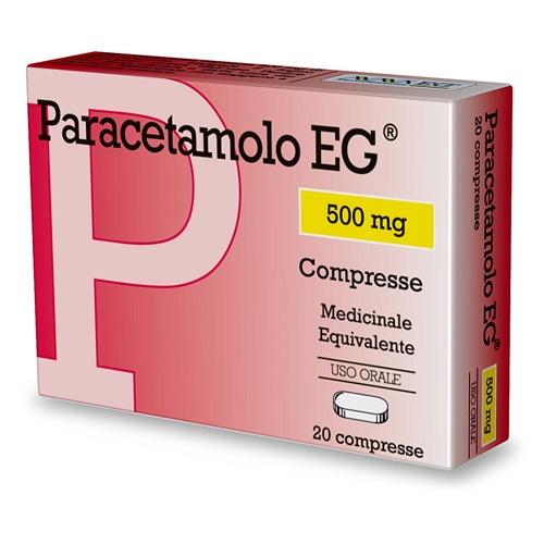 PARACETAMOLO EG*20CPR 500MG - Farmacia De Pasquale