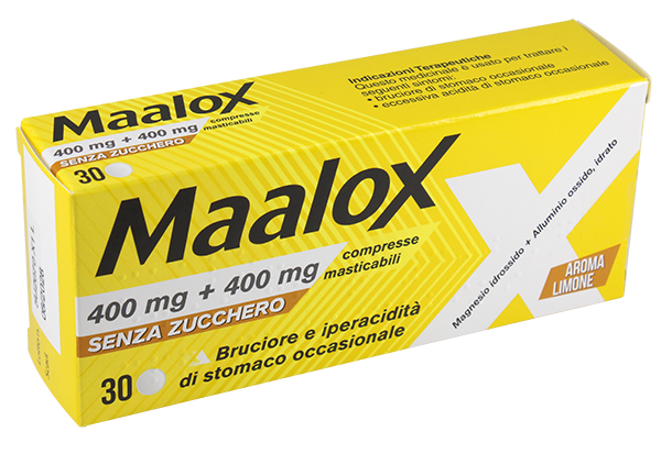 MAALOX*30CPR MAST 400MG+400MG - Farmacia De Pasquale