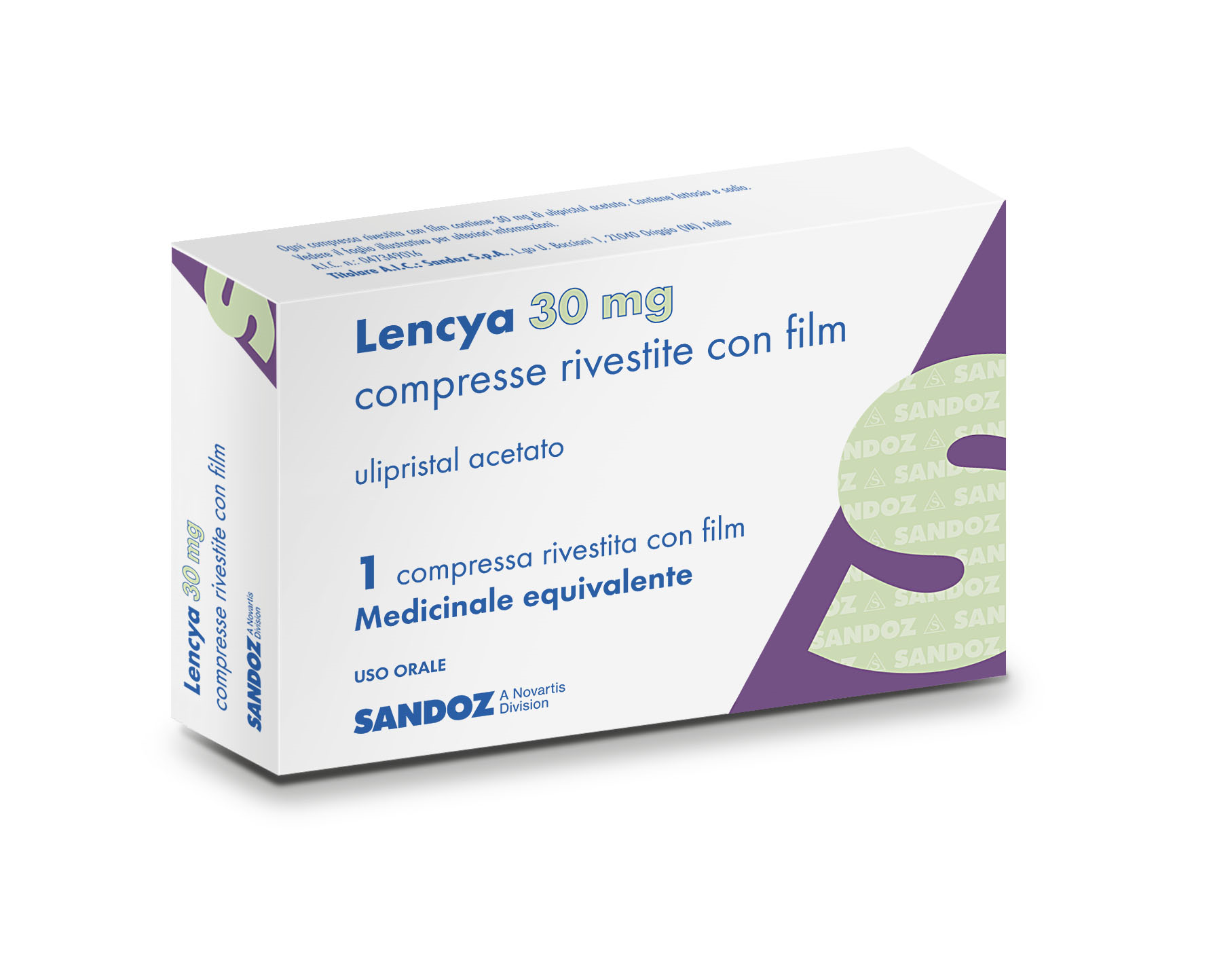 LENCYA*1CPR RIV 30MG - Farmacia De Pasquale