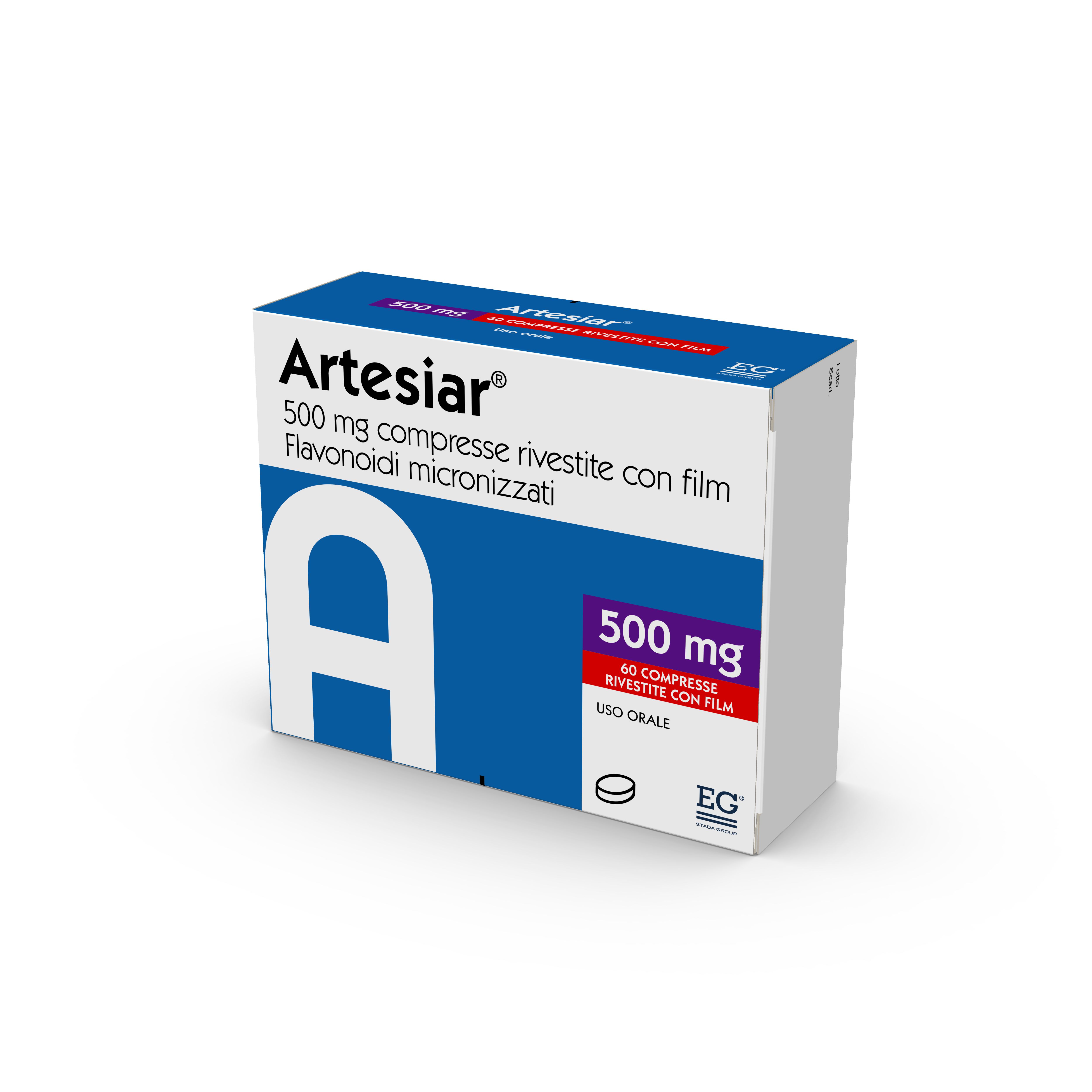 ARTESIAR*60CPR RIV 500MG - Farmacia De Pasquale