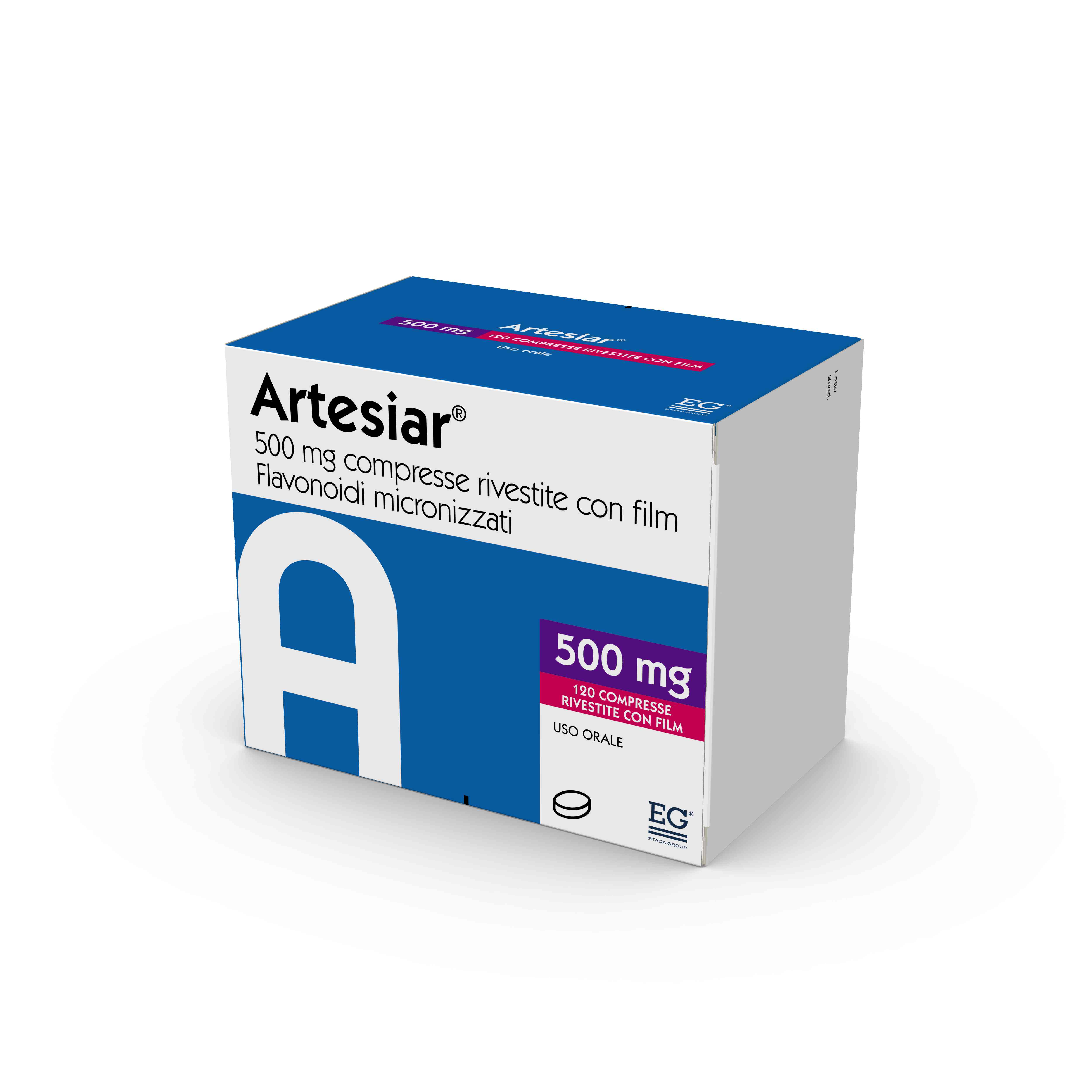 ARTESIAR*120CPR RIV 500MG - Farmacia De Pasquale