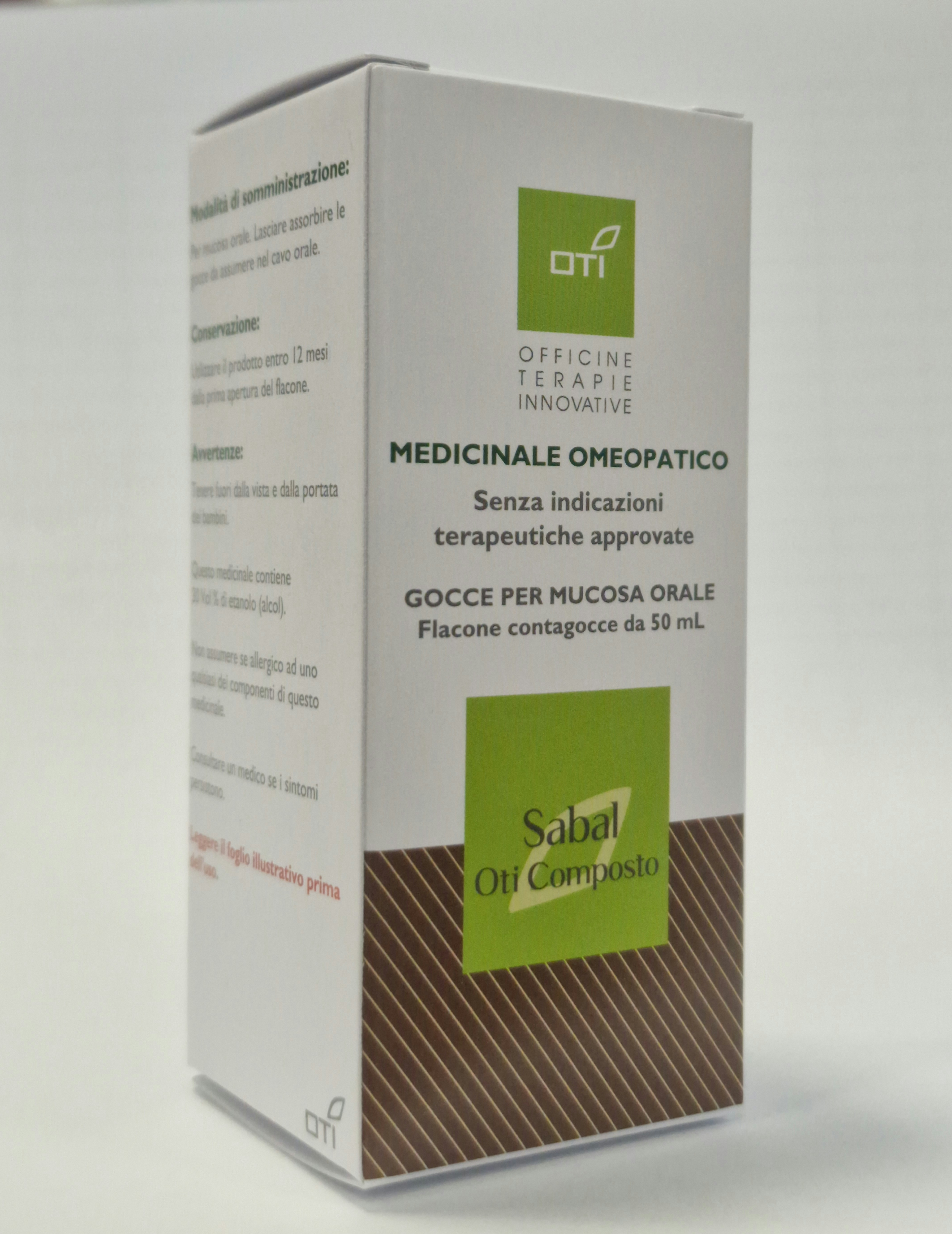 SABAL OTI COMP*OS GTT 1FL 50ML - Farmacia De Pasquale