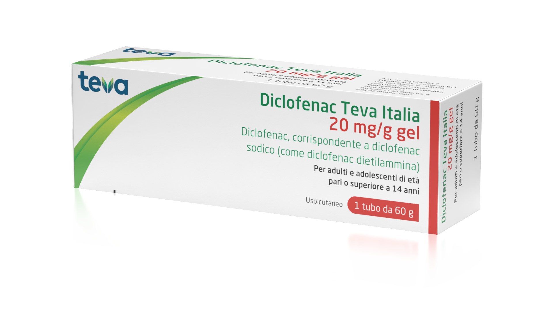 DICLOFENAC TE*GEL 60G 20MG/G - Farmacia De Pasquale