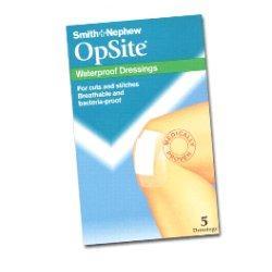 MEDICAZIONE POST OPERATORIA ADESIVA STERILE IN POLIURETANO SEMI PERMEABILE TRASPARENTE CON TAMPONE A BASSA ADERENZA OPSITE POST OP 9,5X8,5CM 5 PEZZI - Farmacia De Pasquale