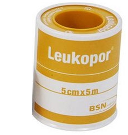 CEROTTO IN ROCCHETTO LEUKOPOR IPOALLERGENICO TESSUTO NON TESSUTO BIANCO 5X500 CM - Farmacia De Pasquale