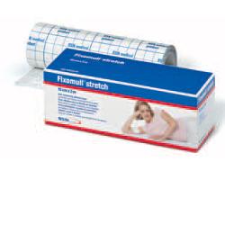 FASCIA AUTOADESIVA IPOALLERGENICA FISSAGGIO CATETERI FIXOMULL STRETCH. SUPPORTO IN POLIESTERE NON TESSUTO BIANCO, MASSA IN POLICARBONATO SENZA RESINE E GOMME NATURALI. 10X200CM - Farmacia De Pasquale