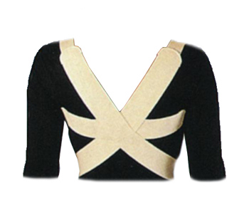 RADDRIZZASPALLE ELASTICO MISURA 4 PER LA CORREZIONE DEL RACHIDE DORSALE DOVUTA AD ATTEGGIAMENTO. REGOLABILE ANTERIORMENTE CON ADESIVO 6 CM - Farmacia De Pasquale