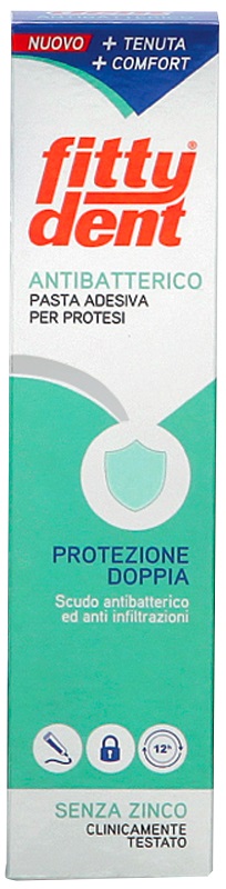 FITTYDENT ANTIBATTERICO PASTA ADESIVA DENTIERA NUOVA FORMULA40 G - Farmacia De Pasquale