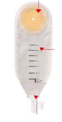 SACCA PER DRENAGGIO DELLE FERITE COLOPLAST CAPACITA' MINI 100ML 20 PEZZI ARTICOLO 2240 - Farmacia De Pasquale