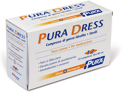 GARZA IDROFILA PURA DRESS 18X40CM 12 PEZZI - Farmacia De Pasquale