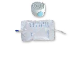 SACCA RACCOGLI URINA DA GAMBA PER INCONTINENZA IN PVC 750 ML TUBO RACCORDO DIRITTO 10 CM+RUBINETTO SCARICO+VALVOLA ANTIREFLUSSO+2 FASCE A BOTTONI 10 PEZZI - Farmacia De Pasquale