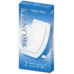 GARZA COMPRESSA PRONTEX SOFT PAD AUTOADESIVA 10X20CM 2 PEZZI - Farmacia De Pasquale
