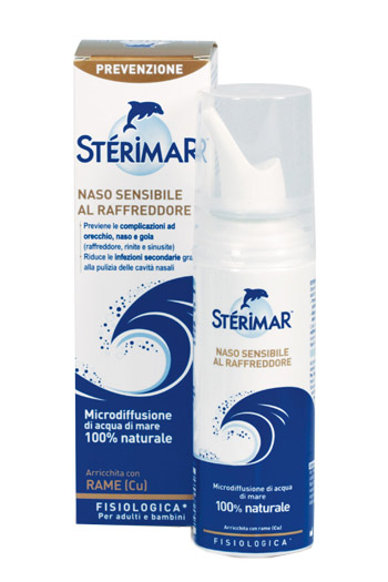 STERIMAR NASO SENSIBILE AL RAFFREDDORE ACQUA DI MARE SPRAY 100 ML - Farmacia De Pasquale