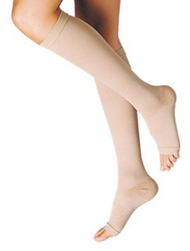 GAMBALETTO TERAPEUTICO DUALSAN A COMPRESSIONE DECRESCENTE KKL2 PUNTA APERTA BEIGE UNISEX 4 1 PAIO - Farmacia De Pasquale