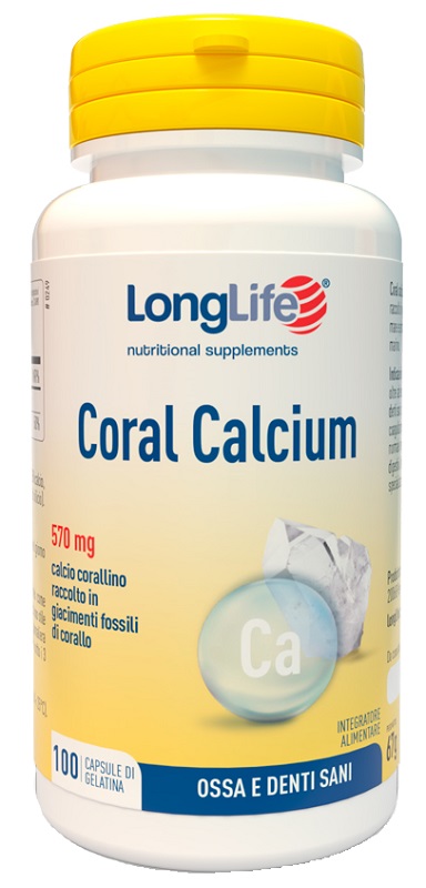 LONGLIFE CORAL CALCIUM 100 CAPSULE DI GELATINA - Farmacia De Pasquale