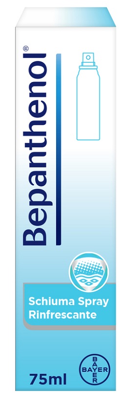 SCHIUMA SPRAY RINFRESCANTE BEPANTHENOL 75ML - Farmacia De Pasquale