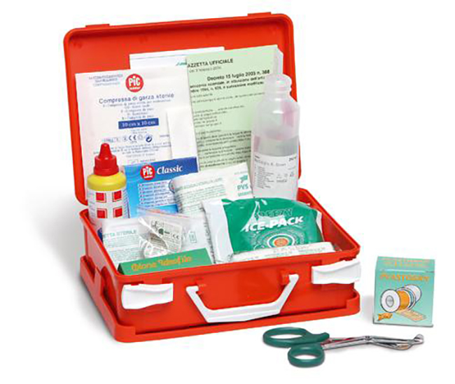 PACCHETTO DI MEDICAZIONE REINTEGRO DEL PACCO BASE COMPLETO ALLEGATO 2 DM 388 DEL 15/07/2003 - Farmacia De Pasquale