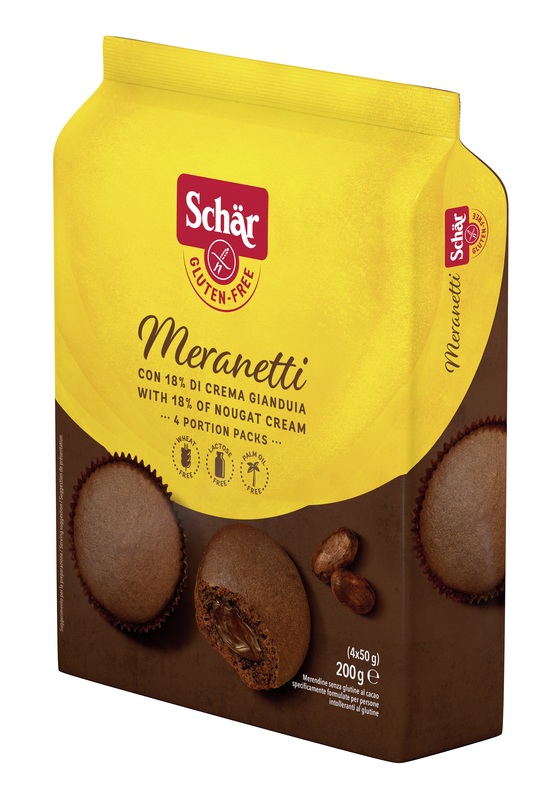 SCHAR MERANETTI CON CREMA GIANDUIA 4 PEZZI DA 50 G - Farmacia De Pasquale