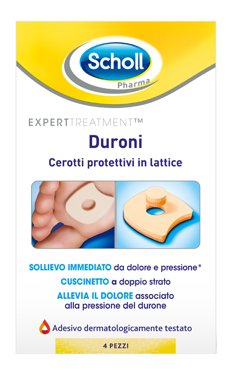 CEROTTO PROTETTIVO PER DURONI SCHOLL IN LATTICE 4 PEZZI - Farmacia De Pasquale