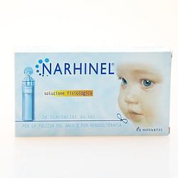 SOLUZIONE FISIOLOGICA PER ASPIRATORE NASALE NARHINEL 20 FIALE DA 5ML - Farmacia De Pasquale