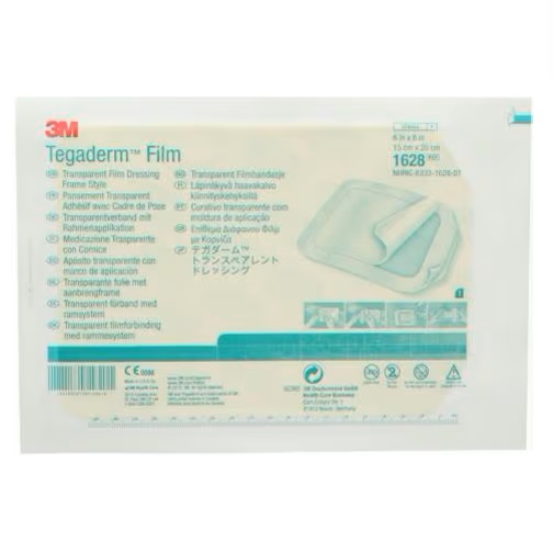 MEDICAZIONE IN PELLICOLA TRASPARENTE IMPERMEABILE TEGADERM CON SISTEMA DI APPLICAZIONE A CORNICE MISURA 15X20 CM 10 PEZZI - Farmacia De Pasquale
