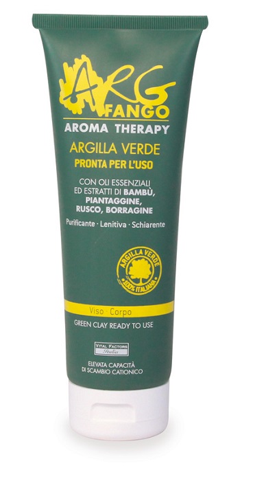 ARGFANGO AROMA THERAPY ARGILLA VERDE PRONTA PER L'USO PER VISO E CORPO 250 ML - Farmacia De Pasquale