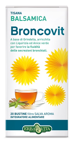 BRONCOVIT TISANA 20 BUSTINE 2G - Farmacia De Pasquale