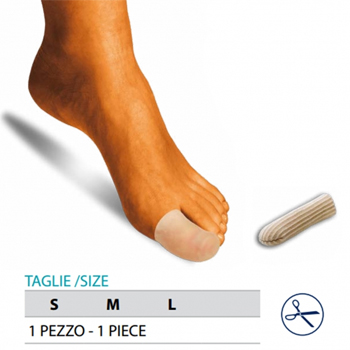 ORIONE OK PED G105 CAPPUCCIO PROTEGGI DITA GEL POLIMERO RIVESTITO M 1 PEZZO - Farmacia De Pasquale