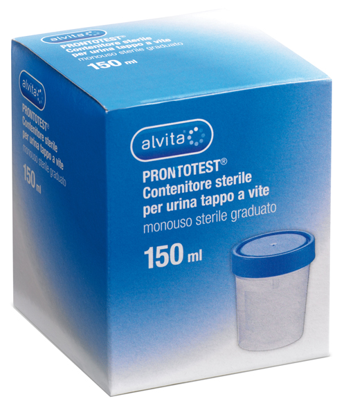 CONTENITORE PER URINA ALVITA PRONTOTEST GRADUATO CON TAPPO A VITE - Farmacia De Pasquale