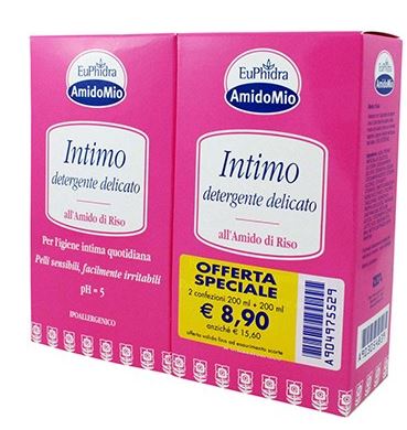 EUPHIDRA ABBINATA INTIMO DETERGENTE DELICATO 200 ML + 200 ML - Farmacia De Pasquale