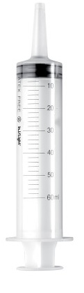 SIRINGA STERILE MONOUSO 60ML CONO CATETERE CENTRALE INJ-LIGHT SENZA AGO 1 PEZZO - Farmacia De Pasquale