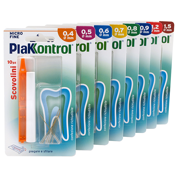 PLAKKONTROL MINIGRIP SCOVOLINO 0,6 MM 10 PEZZI - Farmacia De Pasquale