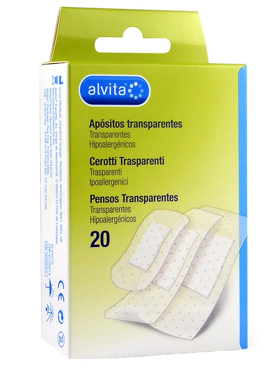 CEROTTO TRASPARENTE 20 PEZZI ALVITA - Farmacia De Pasquale