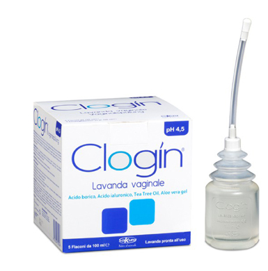 CLOGIN LAVANDA VAGINALE 5 FLACONI DA 100 ML + 5 CANNULE VAGINALI MONOUSO - Farmacia De Pasquale