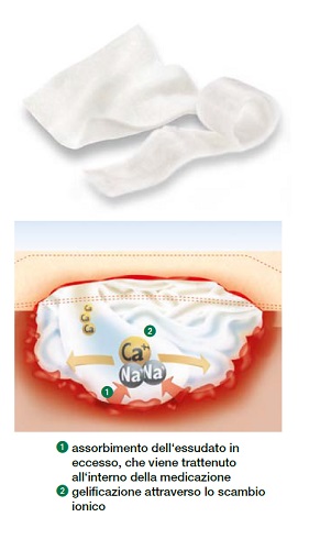 MEDICAZIONE STERILE IN ALGINATO DI CALCIO COMPRESSA SUPRASORB A ALTAMENTE ASSORBENTE 10X10 CM 10 PEZZI - Farmacia De Pasquale