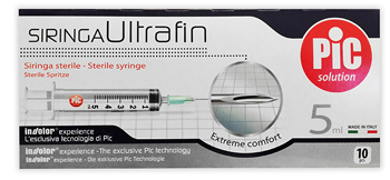 SIRINGA PIC ULTRAFINE 5 ML AGO 14 10 PEZZI - Farmacia De Pasquale