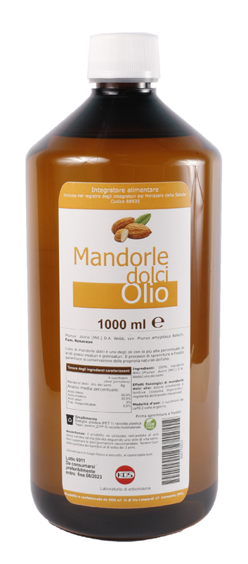 MANDORLE DOLCI OLIO 1000 ML - Farmacia De Pasquale