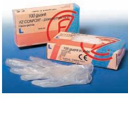 GUANTO IN VINILE CONFORT MISURA LARGE ANTIADERENTE BIOCOMPATIBILE UTILIZZABILE ANCHE A CONTATTO CON SOSTANZE ALIMENTARI 100 PEZZI - Farmacia De Pasquale