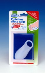 PROTETTORE ALLUCE VALGO REALIZZATO IN GEL DI SILICONE BIANCOSEMITRASPARENTE SAGOMATO PER AVVOLGERE LA PARTE DOLENTE E SENSIBILE DELL'ALLUCE IGIENEPIEDE 1 PEZZO - Farmacia De Pasquale