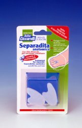 SEPARADITA ANATOMICO PER PIEDE REALIZZATO IN GEL DI SILICONE BIANCO SEMITRASPARENTE SAGOMATO IGIENEPIEDE 2 PEZZI - Farmacia De Pasquale