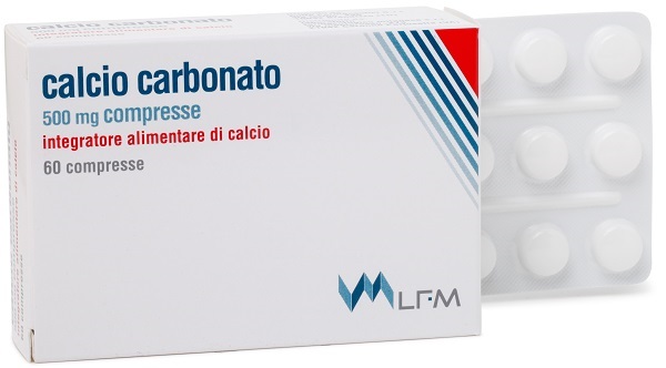 CALCIO CARBONATO 60 COMPRESSE 500 MG - Farmacia De Pasquale