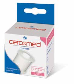 CEROTTO ADESIVO IN ROCCHETTO CEROXMED IN TESSUTO NON TESSUTO AERATO IPOALLERGENICO BIANCO 500X5 CM 1 PEZZO - Farmacia De Pasquale