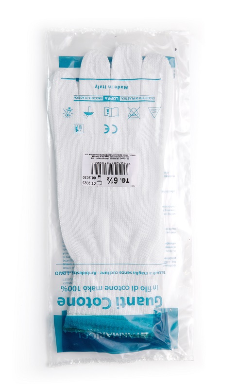 GUANTO CHIRURGICO COTONE FELPATO 6,5 - Farmacia De Pasquale