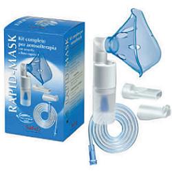 KIT COMPLETO PRONTEX RAPID MASK PER AEROSOLTERAPIA CON AMPOLLA PLASTICA +MASCHERA PER ADULTI +TUBO PRESSIONE +ACCESSORIO NASALE +BOCCHERUOLA - Farmacia De Pasquale