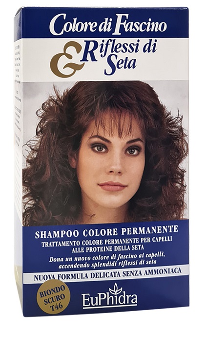 EUPHIDRA COLORE DI FASCINO & RIFLESSI DI SETA SHAMPOO COLORE PERMANENTE 46 BIONDO SCURO 120 ML - Farmacia De Pasquale