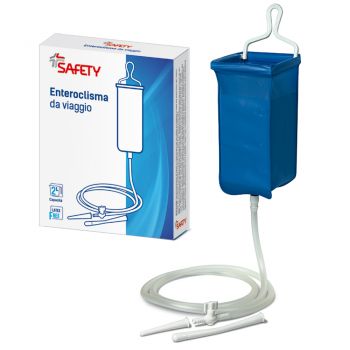 ENTEROCLISMA DA VIAGGIO KLISTER IN GOMMA CON CANNULA ANALE EVAGINALE 2 LITRI - Farmacia De Pasquale