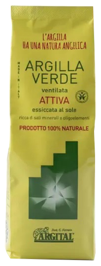 ARGILLA VERDE VENTILATA ATTIVATA 500 G - Farmacia De Pasquale